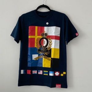 Men’s Breezy Excursion Best Countries Graphic Tee Size Small